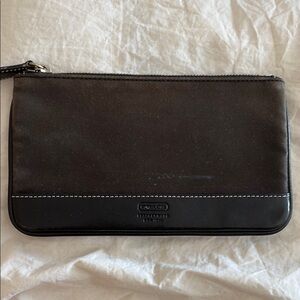 Coach Black Leather/Canvas Sleek Design - make an offer!